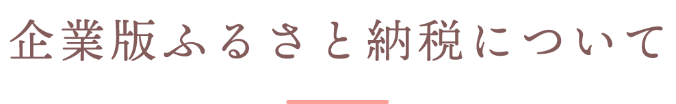 企業版ふるさと納税について 