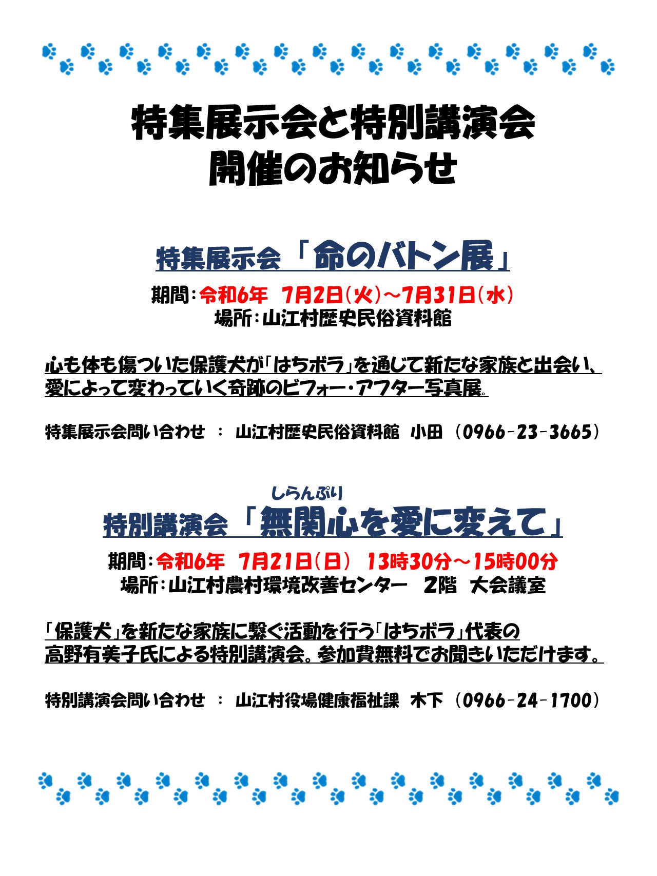 チラシ裏面