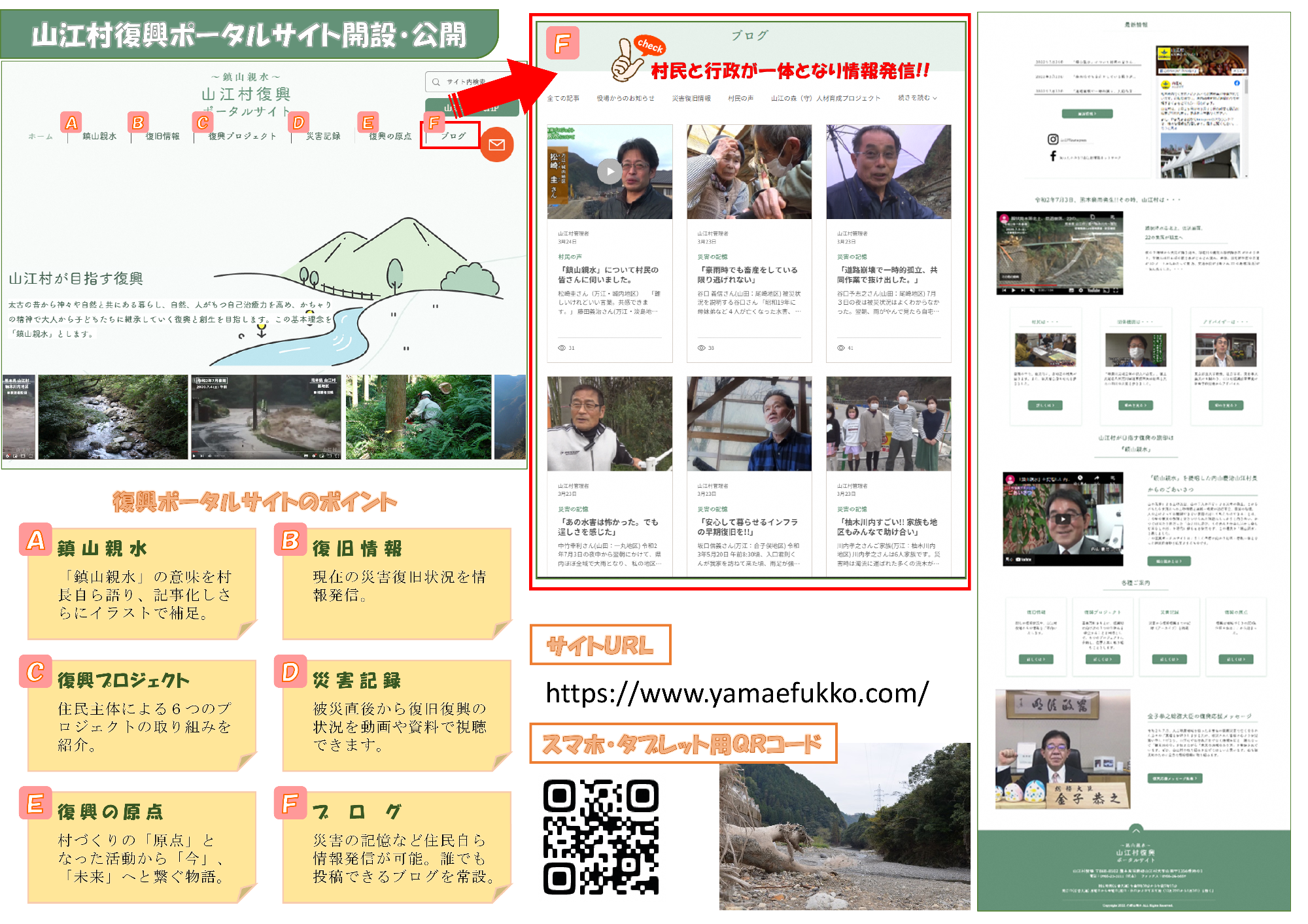 復興ポータルサイトチラシ