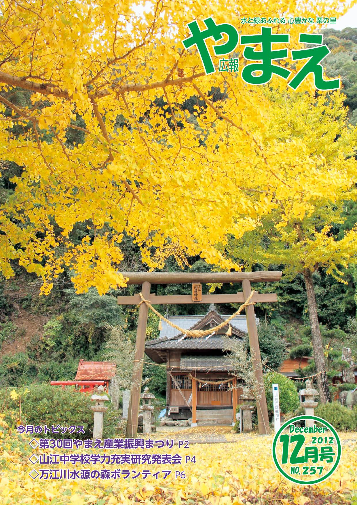 広報やまえ平成24年12月号（257号）の表紙